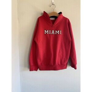 Third street Miami Youth sweatshirt quarter zip Red Long Sleeve
